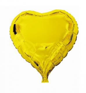 Balon folie inima auriu deschis 45 cm