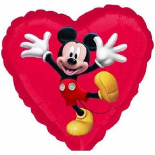 Balon folie inima Mickey Mouse 43 cm