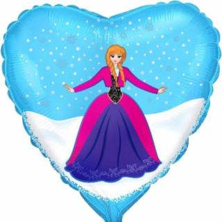 Balon folie inima Printesa Ana Frozen 45 cm