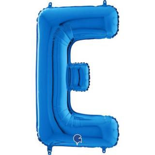 Balon folie litera E albastru 66 cm