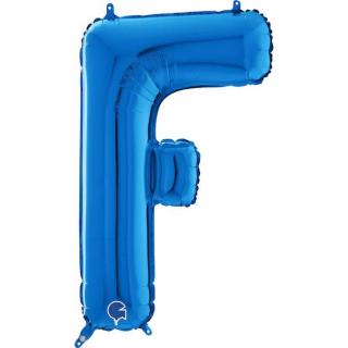 Balon folie litera F albastru 66 cm