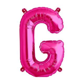 Balon folie litera G roz 40cm