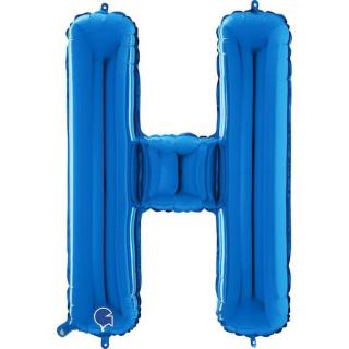 Balon folie litera H albastru 66 cm