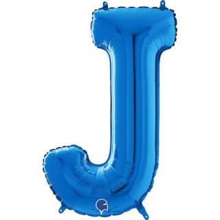 Balon folie litera J albastru 66 cm