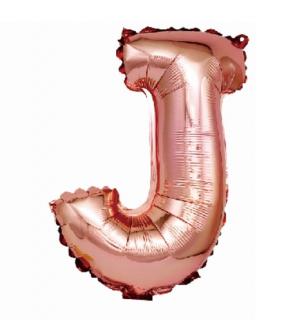 Balon folie litera J rose gold 40 cm