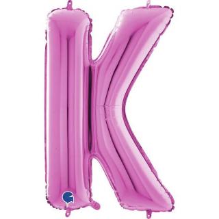 Balon folie litera K Roz 66 cm