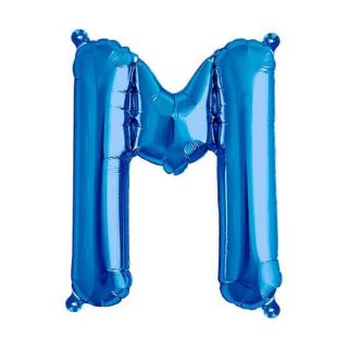 Balon folie litera M albastru 40cm