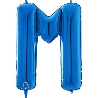 Balon folie litera M albastru 66 cm