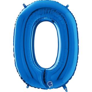 Balon folie litera O albastru 66 cm