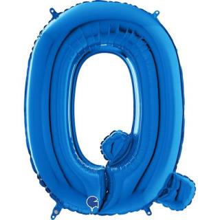 Balon folie litera Q albastru 66 cm