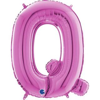 Balon folie litera Q Roz 66 cm