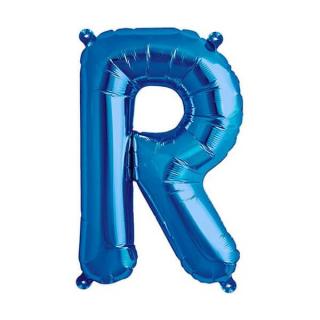 Balon folie litera R albastru 40cm