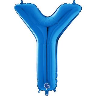 Balon folie litera Y albastru 66 cm