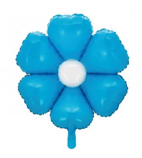 Balon folie margareta   Daisy albastra 70 cm