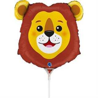 Balon folie mini figurina cap leu 27   29 cm