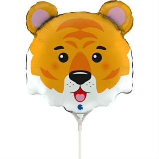 Balon folie mini figurina cap tigru 26   28 cm