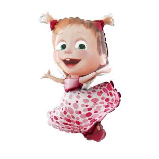 Balon folie mini figurina Masha Pois 40 cm