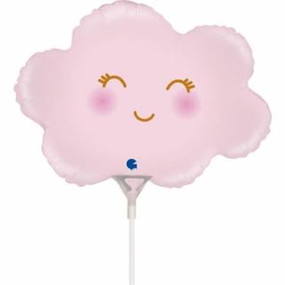 Balon folie mini figurina norisor roz 34 x 26 cm