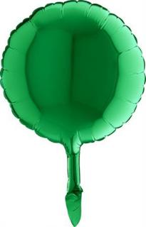 Balon folie mini rotund verde 24 cm