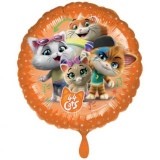 Balon folie rotund 44 Cats   44 Pisici 43 cm