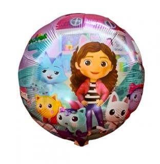 Balon folie rotund Casuta lui Gabby 45 cm