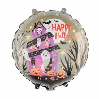 Balon folie rotund Happy Halloween 45 cm
