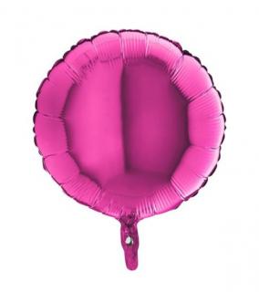 Balon folie rotund magenta 46 cm