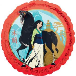 Balon folie rotund Mulan   Pocahontas 43 cm