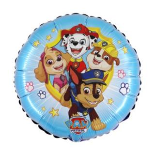 Balon folie rotund Paw Patrol Action albastru 46 cm