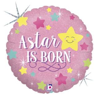 Balon folie rotund roz A star is born girl 46 cm