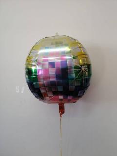 Balon folie sfera   orbz multicolor disco 55cm