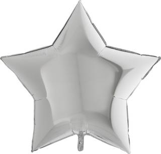 Balon folie stea argintie 91 cm