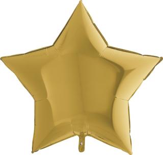 Balon folie stea aurie 91 cm