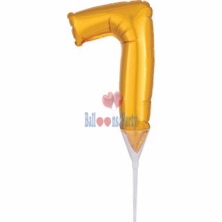 Balon folie tort cifra 7 15 cm