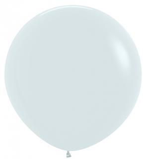 Balon latex jumbo alb 91cm
