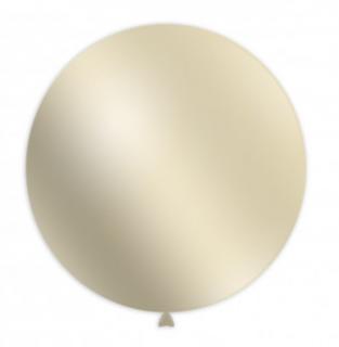 Balon latex jumbo ivoire   ivory metalizat 83 cm