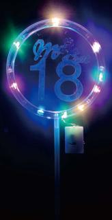 Decor tort led 18 ani plastic 10 cm