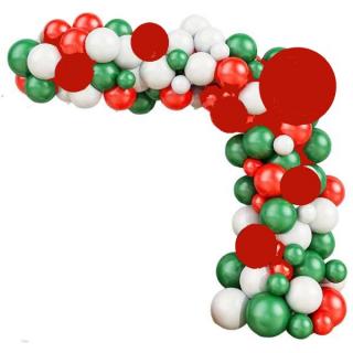 Kit arcada baloane tematica Craciun 138 buc