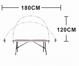 Kit arcada masa 180 x 120 cm