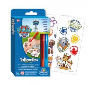 Kit desen Paw Patrol tatuaje si creioane 52 buc