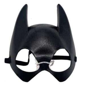 Masca neagra plastic Batman 18 x 15 cm