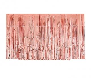 Perdea beteala rose gold 274 x 74 cm