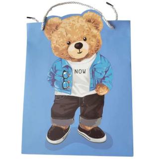 Punga cadou Ursulet albastru 32 x 26 x 12 cm