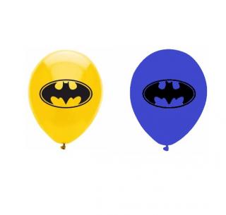 Set 10 baloane latex Batman 27 cm