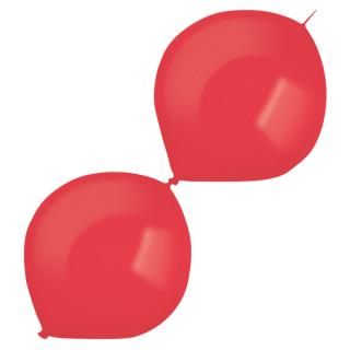 Set 10 baloane latex doua capete   link o loon rosu mar 30 cm