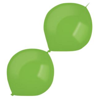 Set 10 baloane latex doua capete   link o loon verde inchis 30 cm