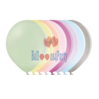 Set 10 baloane latex macaron asortat 35 cm