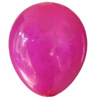 Set 100 baloane latex magenta clear 13 cm