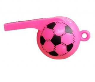 Set 12 fluiere colorate minge fotbal 5 cm