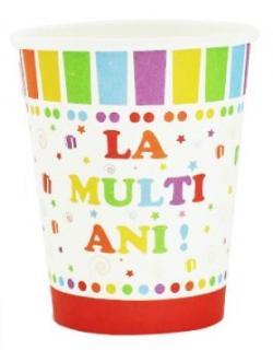 Set 12 pahare La multi ani 260 ml